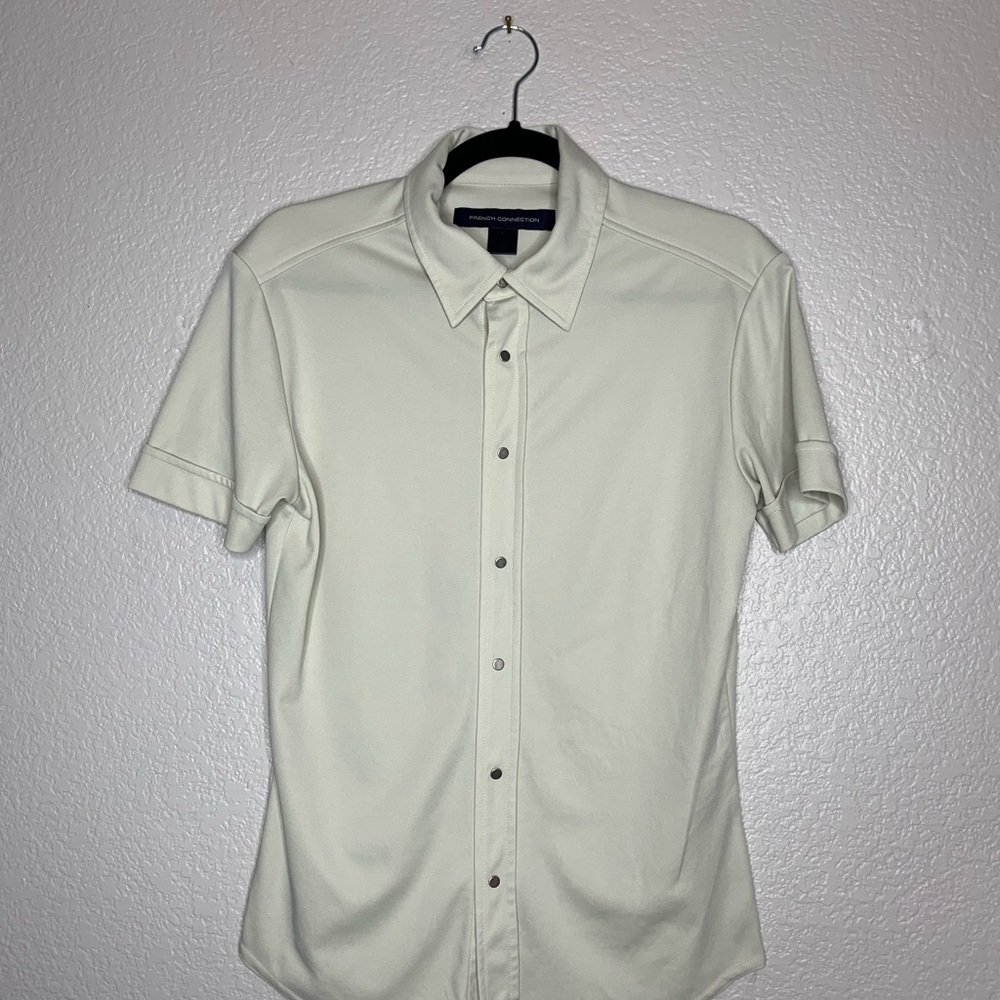 French Connection Small Short Sleeved Button Down